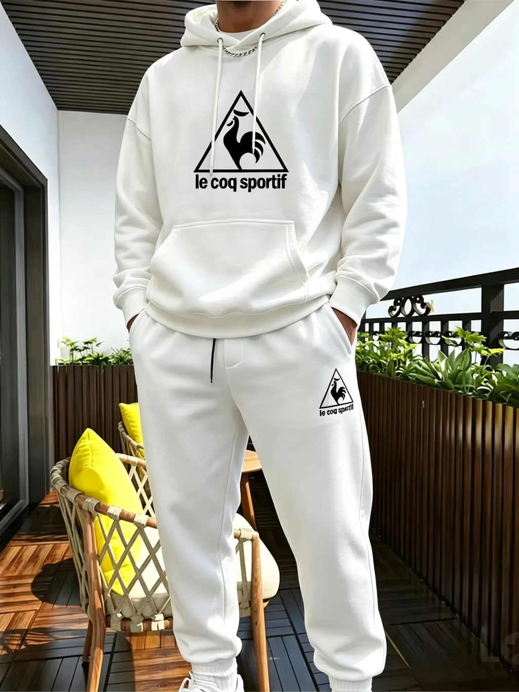 2026 new Men's Suit Sporty Set - New Fall_Winter Two-Piece Couple Sweatshirt and Drawstring Casual Pants Casual suit -top