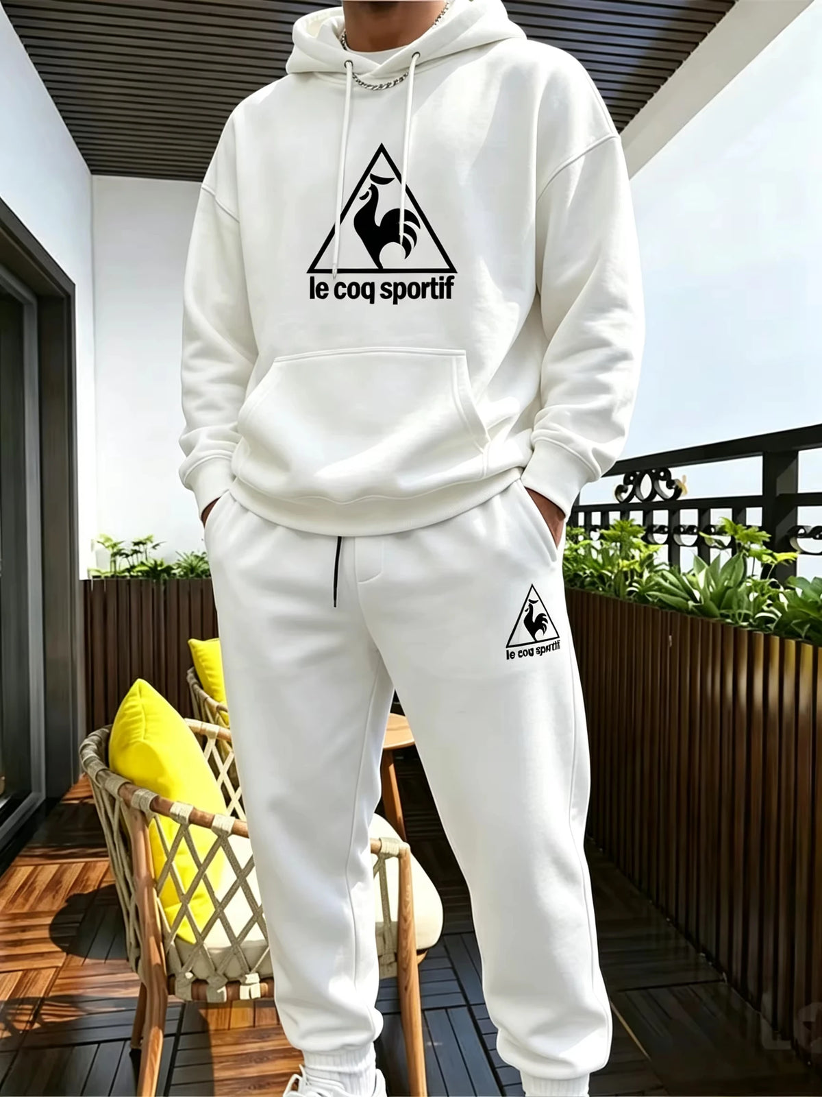 2026 new Men's Suit Sporty Set - New Fall_Winter Two-Piece Couple Sweatshirt and Drawstring Casual Pants Casual suit -top