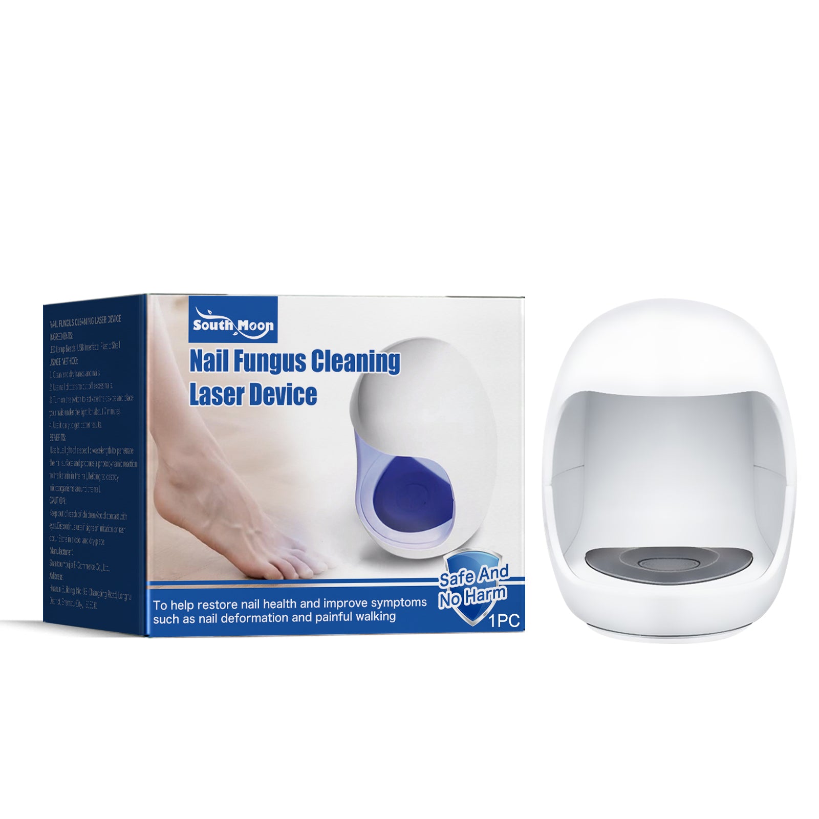 South Moon Nail Care Phototherapy Device, Repair Hands And Feet Gray Nails Yellow Ingrown Nail Soft Nail Care