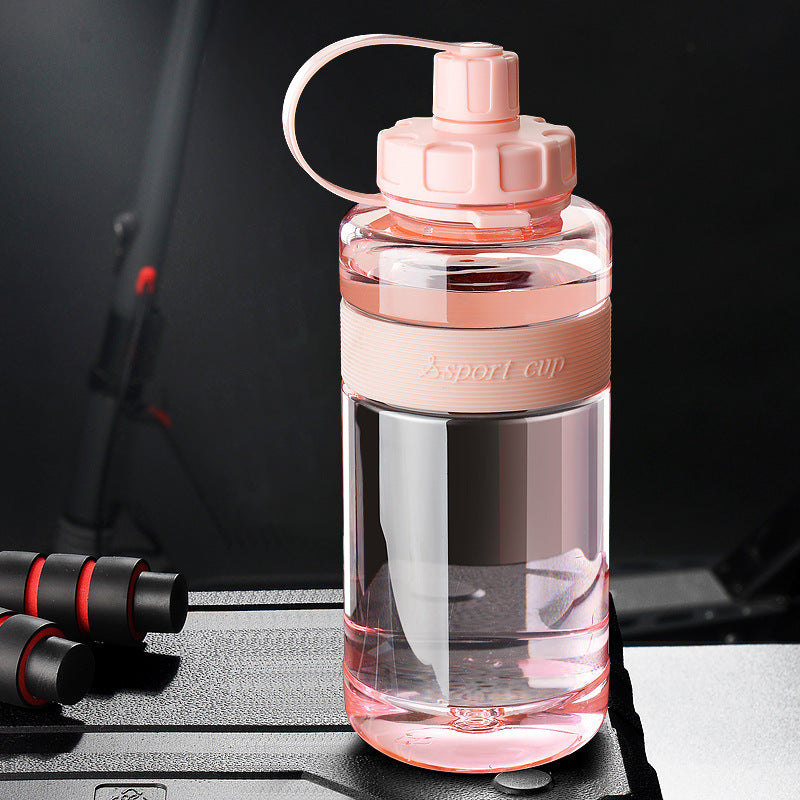 plastic space cup large capacity high temperature resistant drop resistant sports kettle men's outdoor water cup portable summer straw cup