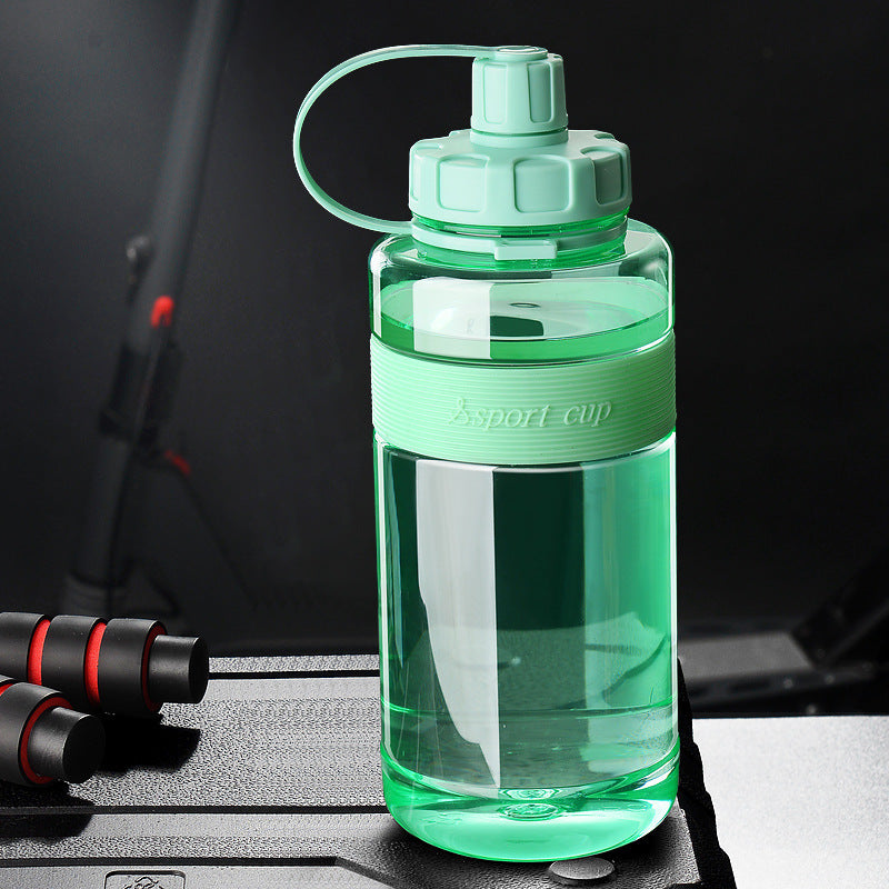 plastic space cup large capacity high temperature resistant drop resistant sports kettle men's outdoor water cup portable summer straw cup