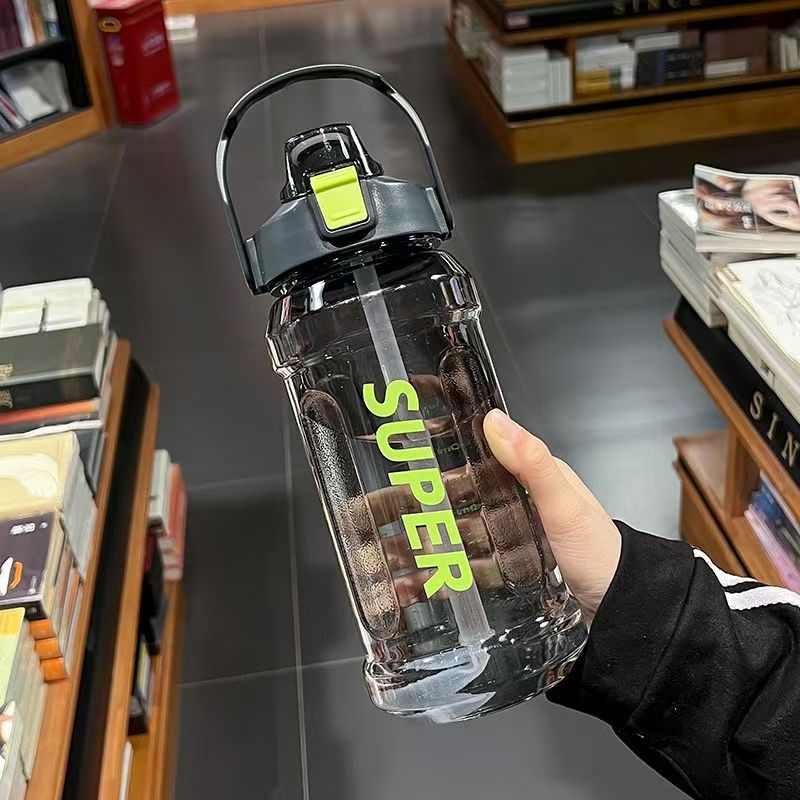 High-value sports kettle summer 2.0 sports fitness water cup with large capacity outdoor portable high temperature resistant with straw cup