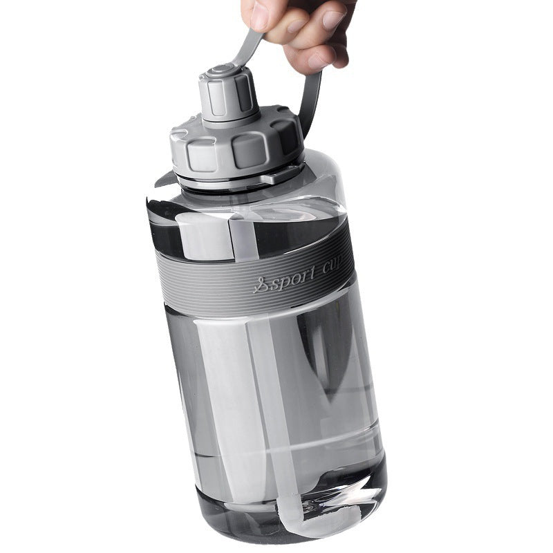 plastic space cup large capacity high temperature resistant drop resistant sports kettle men's outdoor water cup portable summer straw cup