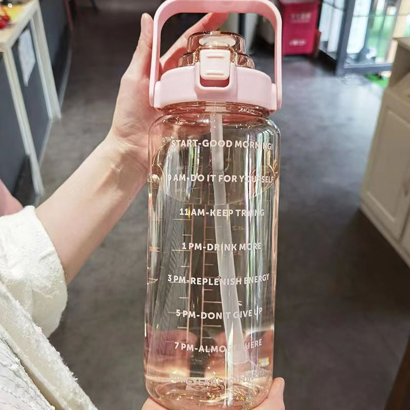 High-value sports kettle summer 2.0 sports fitness water cup with large capacity outdoor portable high temperature resistant with straw cup