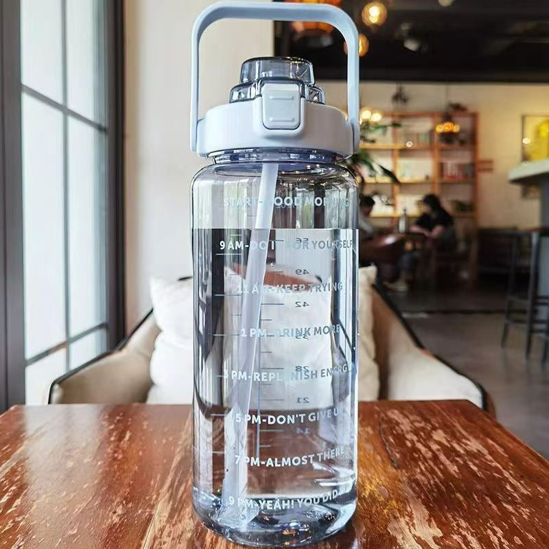 High-value sports kettle summer 2.0 sports fitness water cup with large capacity outdoor portable high temperature resistant with straw cup