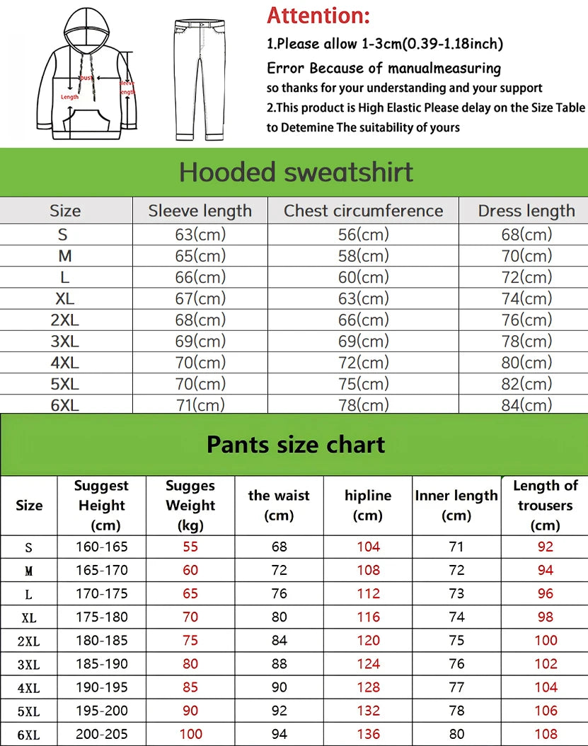 2026 Autumn/Winter Men's Hooded Sweatshirt and Pants Set - Casual and Fashionable Versatile 3D Letter Pattern Print