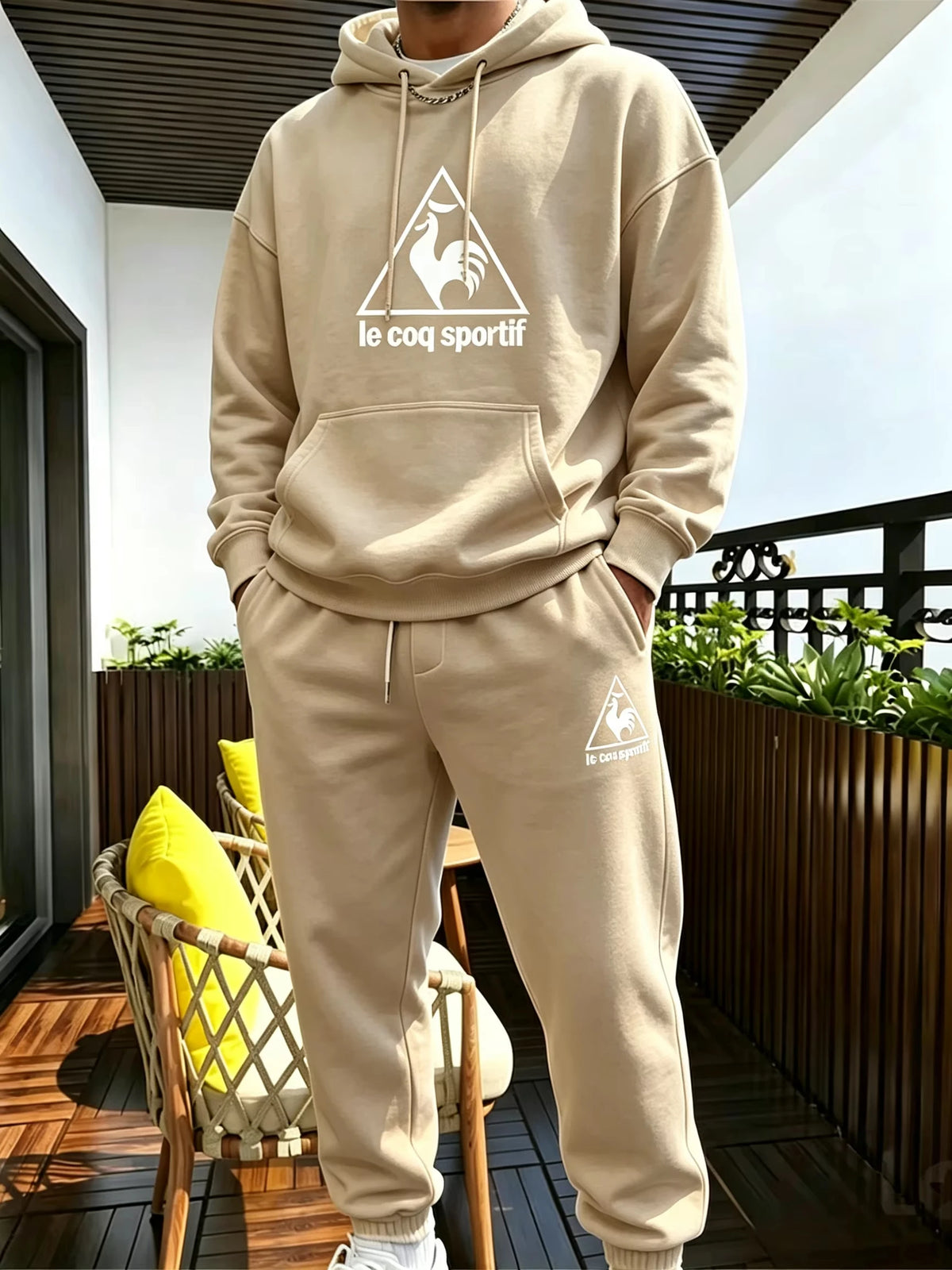 2026 new Men's Suit Sporty Set - New Fall_Winter Two-Piece Couple Sweatshirt and Drawstring Casual Pants Casual suit -top