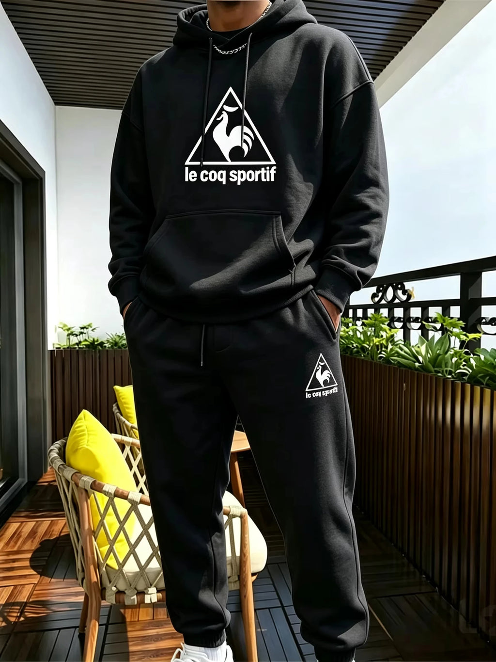 2026 new Men's Suit Sporty Set - New Fall_Winter Two-Piece Couple Sweatshirt and Drawstring Casual Pants Casual suit -top