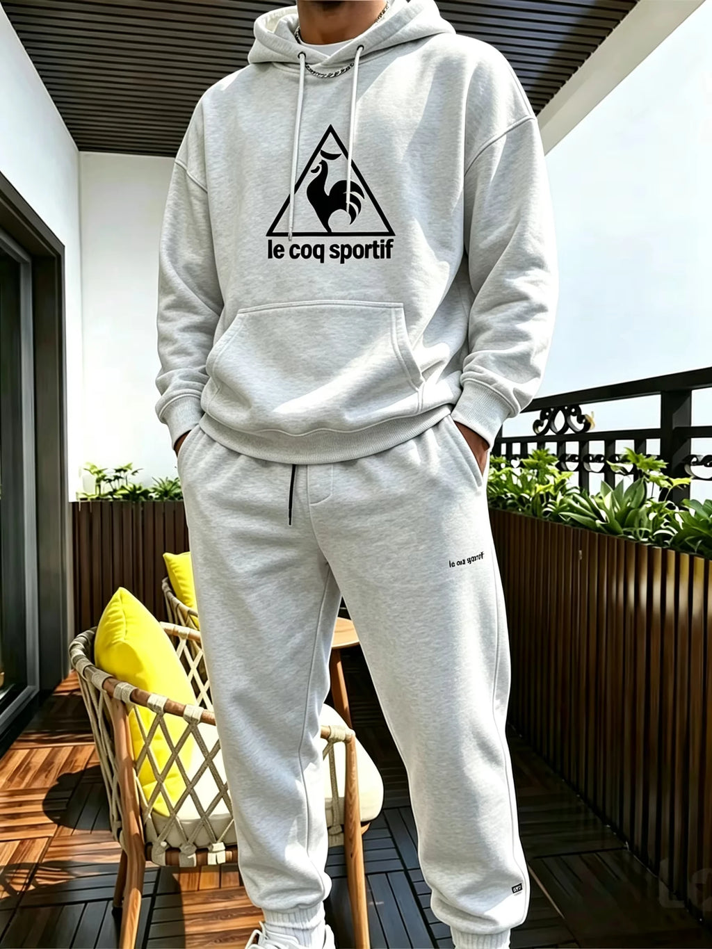 2026 new Men's Suit Sporty Set - New Fall_Winter Two-Piece Couple Sweatshirt and Drawstring Casual Pants Casual suit -top