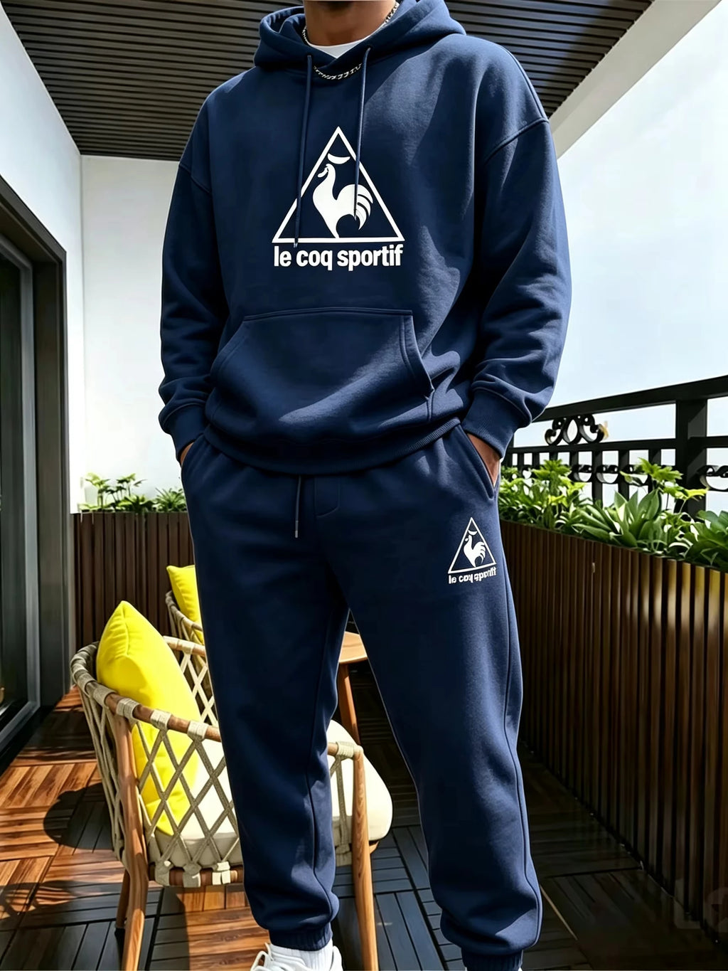 2026 new Men's Suit Sporty Set - New Fall_Winter Two-Piece Couple Sweatshirt and Drawstring Casual Pants Casual suit -top